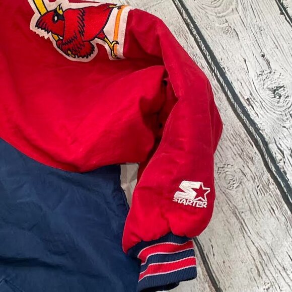 Vintage 90s St. Louis Cardinals Starter Diamond Collection MLB Baseball Jacket - Picture 8 of 9